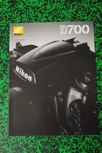 Nikon D700, brochure, Comme neuf, Reflex miroir, Enlèvement ou Envoi, Nikon