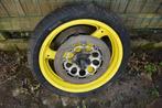Suzuki Asahi 17" geel motorwiel met drie sticks, Ophalen, Gebruikt