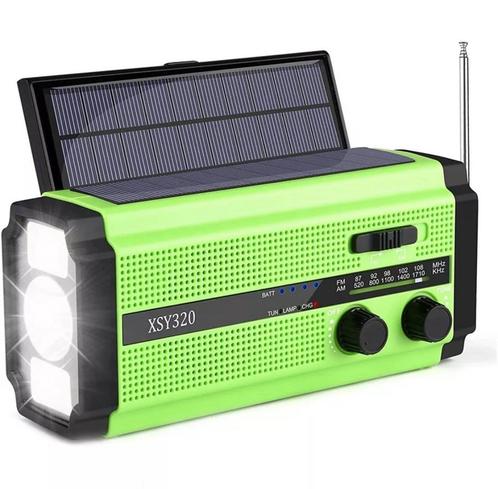 Radio portable Lampe Led Solaire étanche camping FM/AM/NOAA, Caravanes & Camping, Accessoires de camping, Neuf