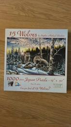 Puzzel wolven 1000 stuks, Hobby en Vrije tijd, Denksport en Puzzels, Ophalen of Verzenden, 500 t/m 1500 stukjes, Zo goed als nieuw