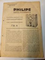 Philips service documentatie 736 A, Antiek en Kunst, Ophalen