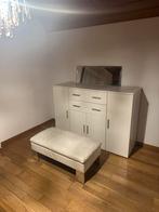 Commode incl spiegel en bijhorende poef, Enlèvement ou Envoi, Commode