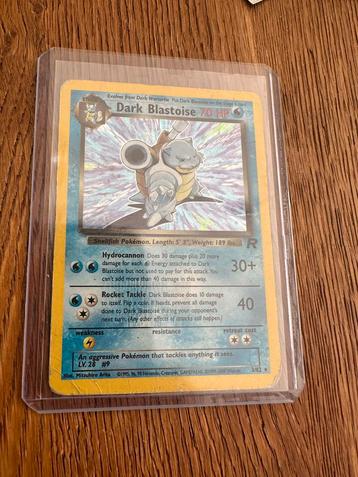 Dark Blastoise 3/82 – Team Rocket Holo |Vintage Pokémonkaart beschikbaar voor biedingen