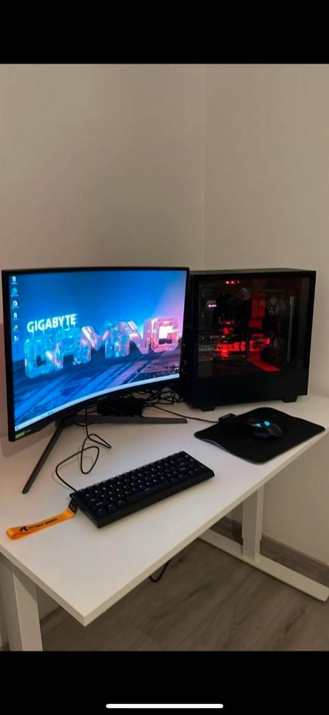 gaming pc rtx 3070, Computers en Software, Desktop Pc's, Zo goed als nieuw, Onbekend, HDD, SSD, 32 GB, Met videokaart, Gaming