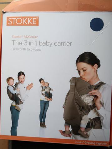 Stokke draagzak blauw, Kinderen en Baby's, Babydragers en Draagdoeken, Ophalen, Zo goed als nieuw, Buik of Rug, Draagzak