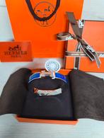 Hermès luxe armband maat 19 donkerblauw marineblauw nieuw, Ophalen of Verzenden, Nieuw, Blauw, Zilver