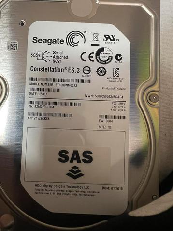 Lot disque dur 1TB SAS 12 pièces Seagate Constellation ES 3 beschikbaar voor biedingen