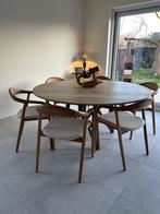 Ronde eettafel diameter 160cm, Huis en Inrichting, Ophalen, Rond, Zo goed als nieuw, Vijf personen of meer