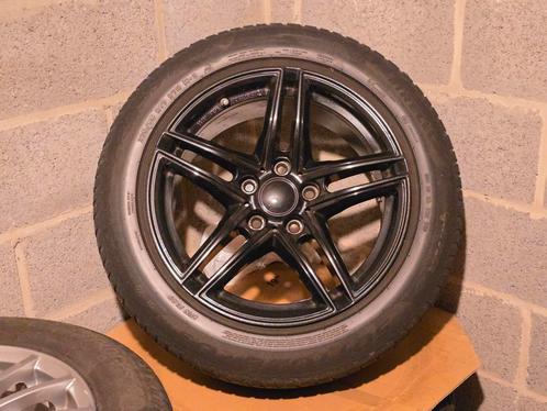 4 Borbet 17" aluminium velgen + 4 Pirelli winterbanden, Auto-onderdelen, Banden en Velgen, Band(en), Winterbanden, 17 inch, 225 mm