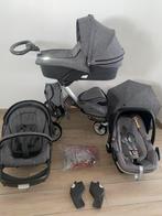 Stokke Xplory Melange Grey Kinderwagen 3-in-1 Compleet Set, Ophalen, Zo goed als nieuw, Voetenzak