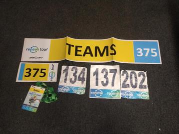 Rugnummers en stickers Renewi Tour  beschikbaar voor biedingen