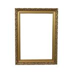 Klassieke Oude Houten Barok Rococo Stijl Lijst Goud 79x59cm, Gebruikt, Ophalen of Verzenden, Nvt, 75 cm of meer