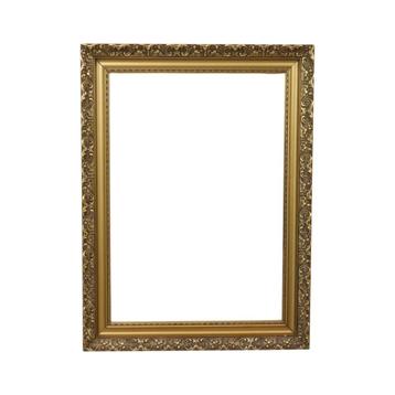 Klassieke Oude Houten Barok Rococo Stijl Lijst Goud 79x59cm beschikbaar voor biedingen