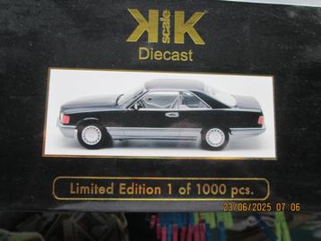 KK Scale 1980 Mercedes 560 SEC (C126) blaumetallic innen hel beschikbaar voor biedingen