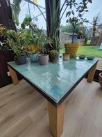 Unieke Marokkaanse tegel tafel, Huis en Inrichting, Ophalen, Vierkant, Minder dan 50 cm, Mediteraans