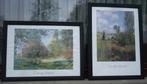 2 kaders met ingelijste poster van "CLAUDE MONET", Verzamelen, Ophalen of Verzenden, Zo goed als nieuw, Dier of Natuur, Met lijst