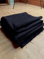 Wolstof/Wol - Antraciet - 310cm x 154cm, Wol, 120 cm of meer, Zwart, Ophalen of Verzenden