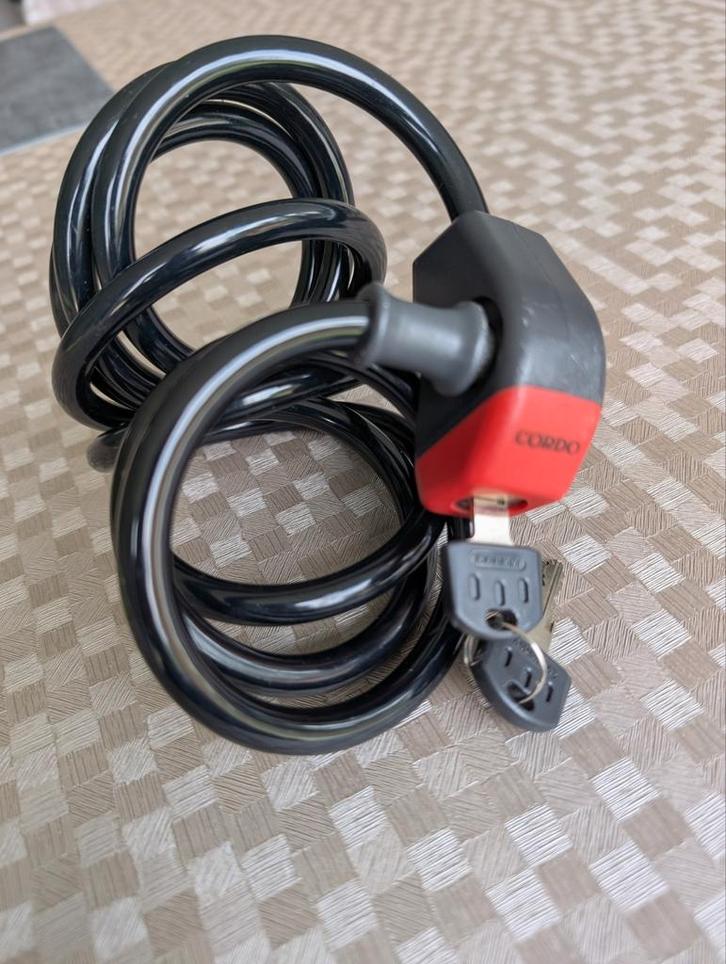 Serrure à spirale, Vélos & Vélomoteurs, Accessoires vélo | Cadenas de vélo, Comme neuf, Câble antivol, Enlèvement ou Envoi