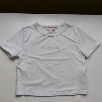 Witte korte t'shirt van Camille mt 158/13j beschikbaar voor biedingen