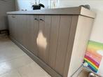 Buffet en bois blanchi, Huis en Inrichting, Kasten | Roldeurkasten en Archiefkasten, Ophalen, Gebruikt
