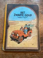 Het Zwarte Goud - Kuifje (EERSTE DRUK, 1950), Gelezen, Eén stripboek, Ophalen of Verzenden, Herge