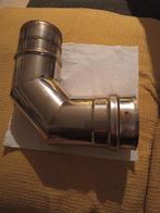 Coude inox diamètre 80 pour pellet ou autre, Ophalen of Verzenden, Zo goed als nieuw, Inox