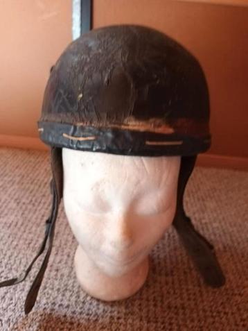 Militaire helm leger militaria Belgische motorrijder 1940  beschikbaar voor biedingen