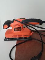 Black en decker grote rechthoekige vlakschuirmachine., Doe-het-zelf en Bouw, Ophalen of Verzenden, Zo goed als nieuw, Minder dan 600 watt
