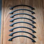ZWARTE HANDVATEN VOOR KEUKENKASTEN 8 STUKS TE KOOP, Enlèvement ou Envoi, Comme neuf, Noir