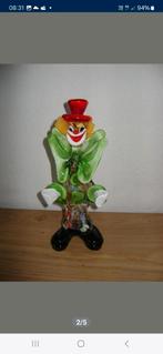 Clown en cristal  de Murano 24 cm, Antiquités & Art, Antiquités | Verre & Cristal, Enlèvement ou Envoi