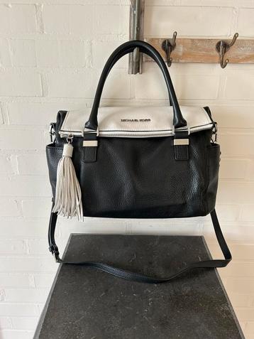 Handtas zwart/wit - Michael Kors, Ophalen, Wit, Handtas