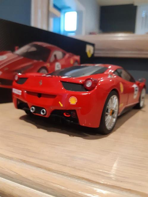 Ferrari 458 Challenge 1/18 Hotwheels Elite, Hobby en Vrije tijd, Modelauto's | 1:18, Zo goed als nieuw, Anson, Ophalen of Verzenden