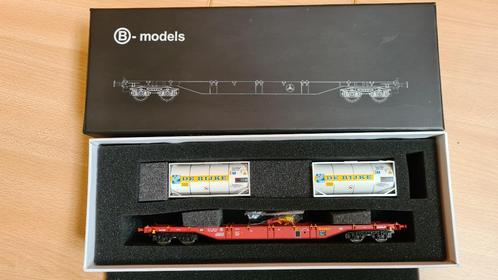 B-models 54.101 Sgnss De Rijke containers Nieuw, Hobby & Loisirs créatifs, Trains miniatures | HO, Neuf, Wagon, Autres marques