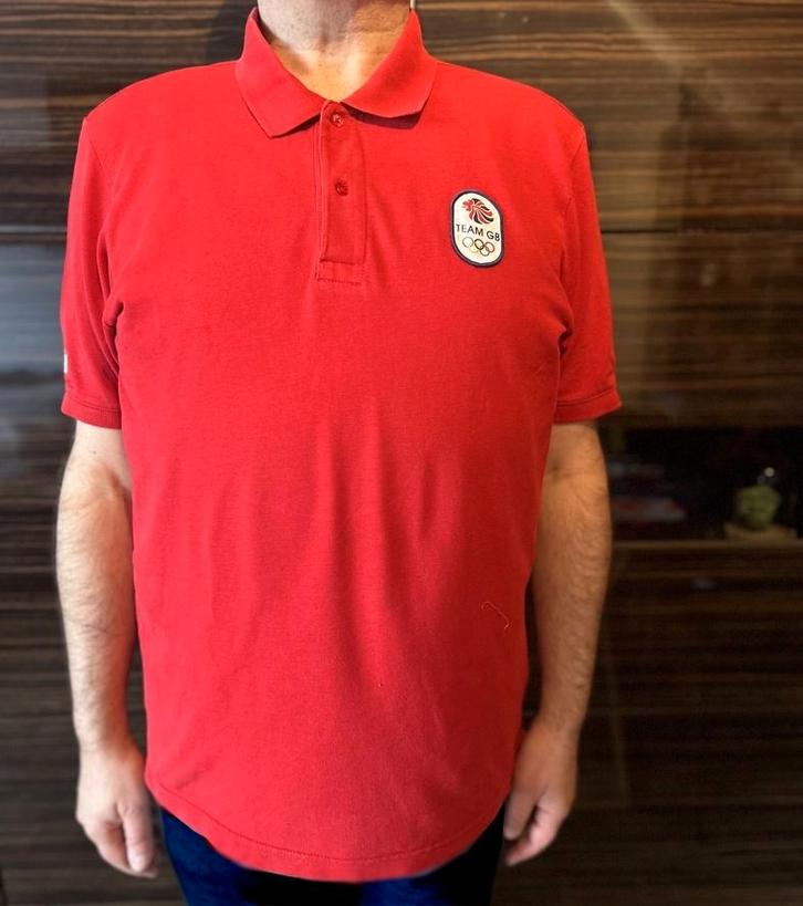 BOA 2009 Olympic Games Shirt Great Britain British Team GB, Kleding | Heren, Sportkleding, Gedragen, Maat 52/54 (L), Rood, Ophalen of Verzenden