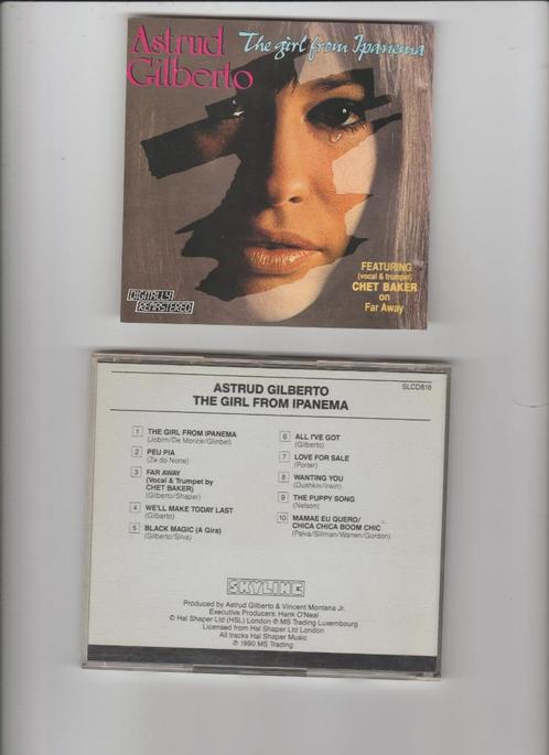 ASTRID GILBERTO La fille d'Ipanema, CD & DVD, CD | Jazz & Blues, Utilisé, Jazz, 1960 à 1980, Enlèvement ou Envoi