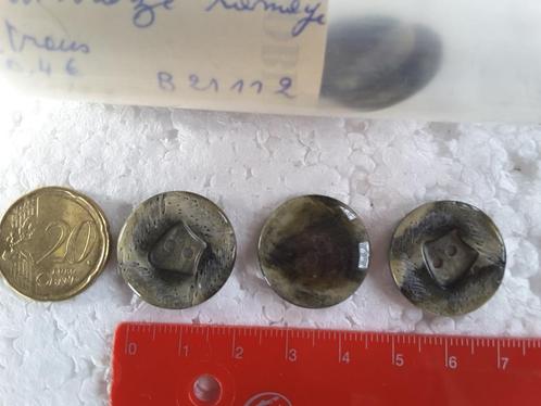 21 mm grijs groene bronzen knopen met 2 gaten ramage B21112, Hobby en Vrije tijd, Naaien en Fournituren, Nieuw, Knoop of Knopen