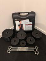 Verstelbare dumbbells 50 kilo, Sport en Fitness, Fitnessmaterialen, Ophalen, Gebruikt, Halterstangen