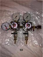 CO2 drukregelaar / drukrmeter / regulator met 2 uitgangen, Ophalen of Verzenden, Nieuw