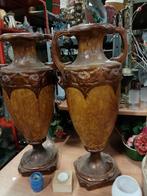 Koppel antieke houten vazen, Antiek en Kunst, Ophalen