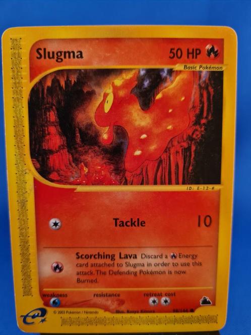 Slugma 98/144 - Skyridge, Hobby en Vrije tijd, Verzamelkaartspellen | Pokémon, Gebruikt, Verzenden