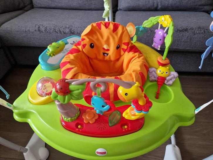 Fisher Price Jumperoo Rainforest, Kinderen en Baby's, Speelgoed | Fisher-Price, Zo goed als nieuw, Ophalen