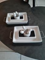 Twee dienschalen, Huis en Inrichting, Keuken | Servies, Ophalen, Gebruikt, Keramiek, Schaal of Schalen