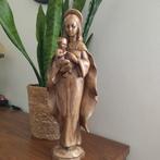 Gipsen beeld van de Maagd Maria en het Kindje Jezus, Antiek en Kunst, Antiek | Religieuze voorwerpen, Ophalen of Verzenden
