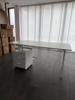 Trotten bureau + ladeblok, Huis en Inrichting, Bureaus, Ophalen, Zo goed als nieuw, Bureau