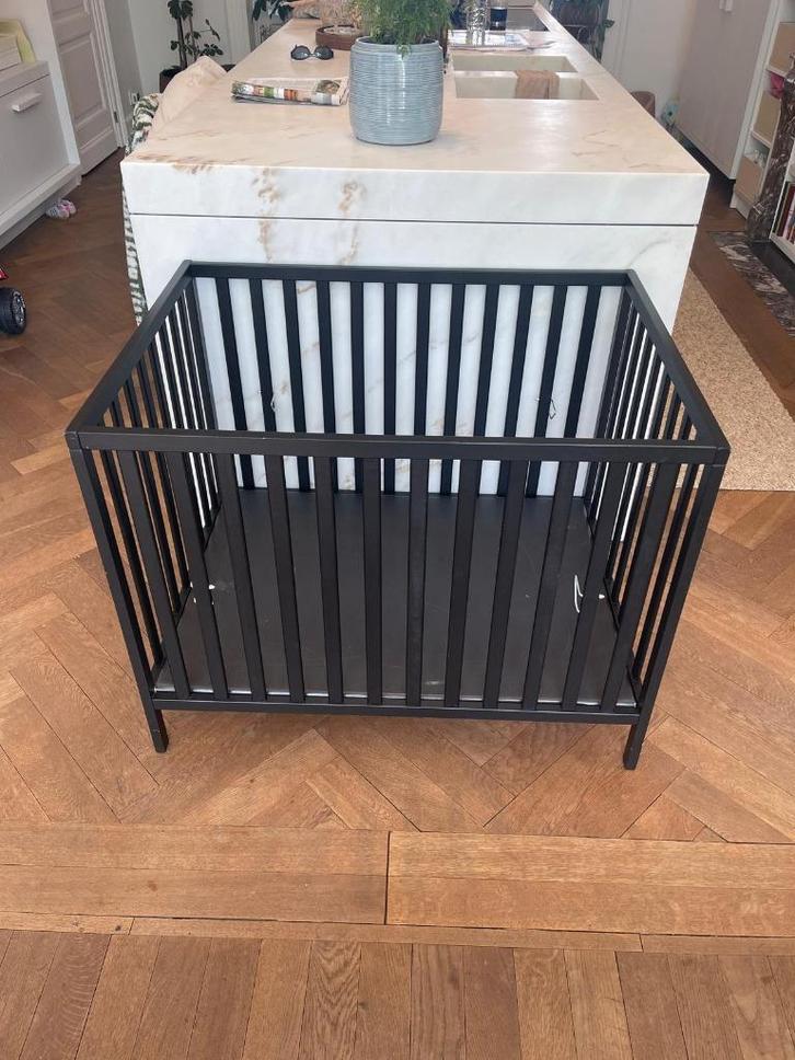 Babypark Prénatal zwart, Kinderen en Baby's, Babyparken, Zo goed als nieuw, In hoogte verstelbaar, Boxkleed, Ophalen