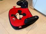 Autostoeltje zitverhoger Mickey Mouse, Autogordel, 15 t/m 36 kg, Zijbescherming, Zo goed als nieuw
