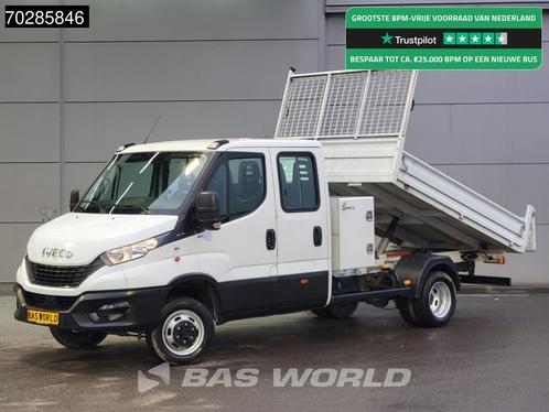 Iveco Daily 35C16 3.0L Open Laadbak Dubbel Cabine met Kist 3, Auto's, Bestelwagens en Lichte vracht, Bedrijf, Te koop, Airconditioning