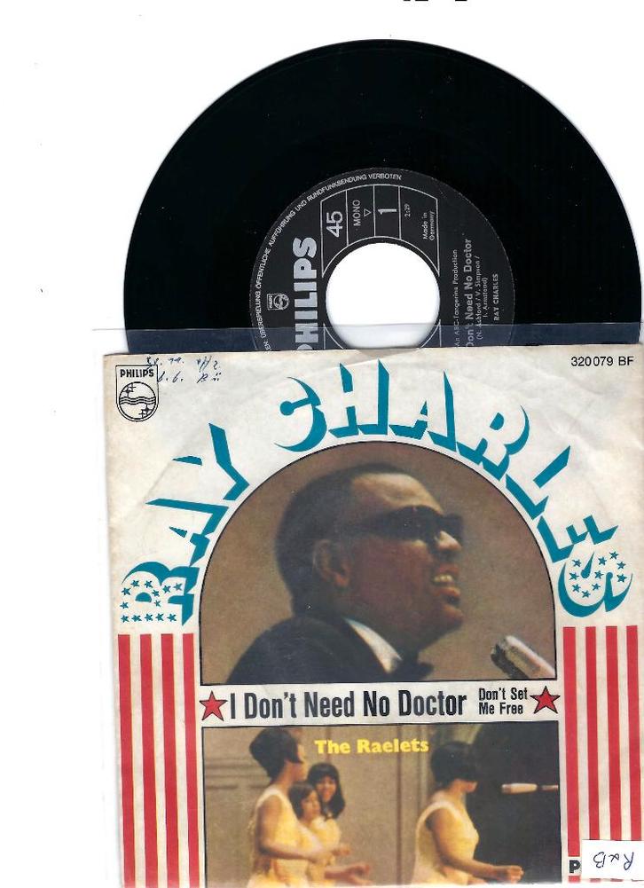 Ray Charles – I Don't Need No Doctor, CD & DVD, Vinyles Singles, Utilisé, Single, R&B et Soul, 7 pouces, Enlèvement ou Envoi