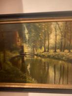 Rustig schilderij vijver, Ophalen