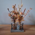 Vaasjes met droogbloemen (herfstkleuren), Huis en Inrichting, Ophalen, Zo goed als nieuw